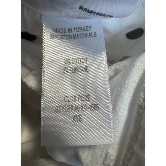 AGOLDE White High-Rise Straight Jeans – Size 26 Ankle Length Minimalist Classic - Picture 6 of 8